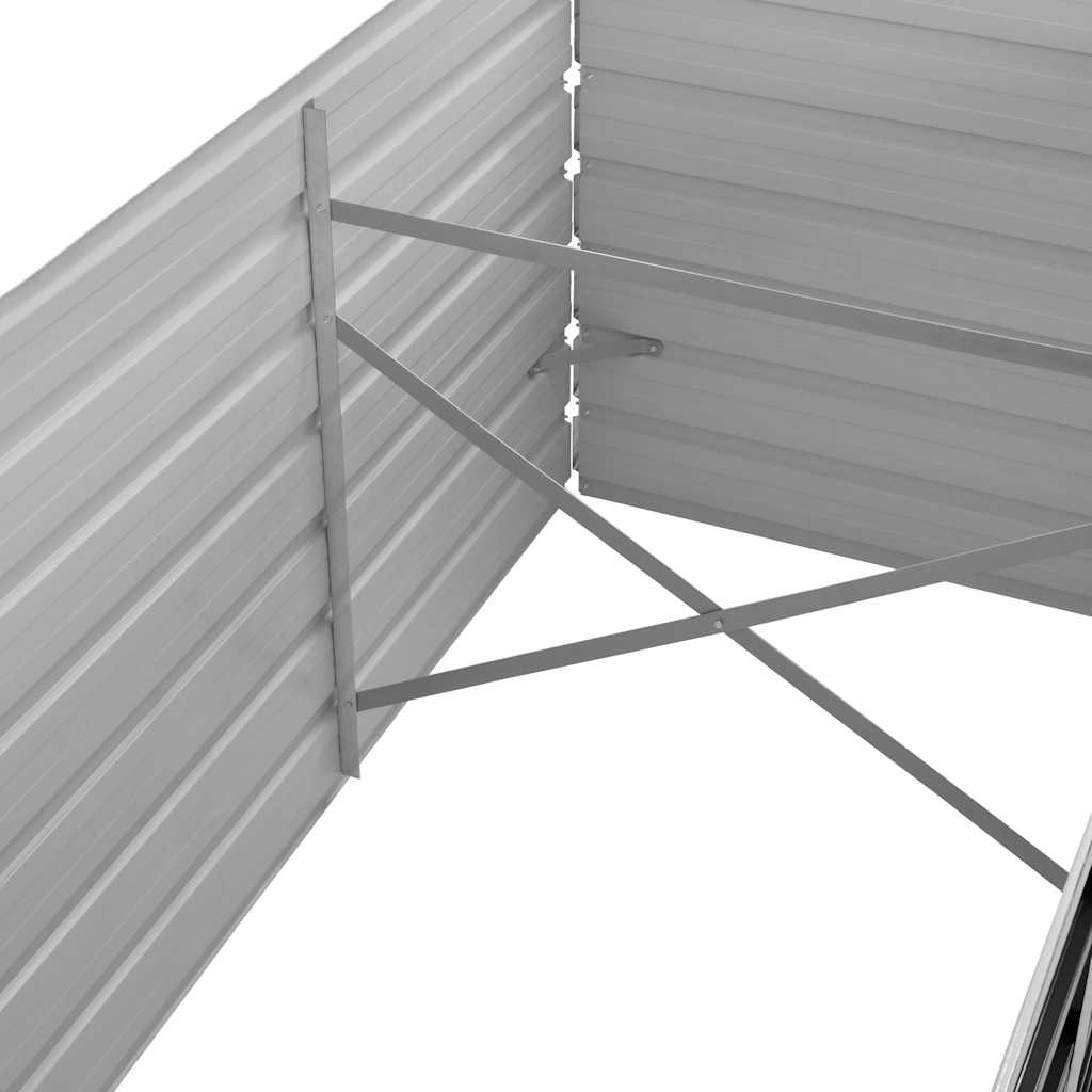 Povišena vrtna gredica antracit 240x80x77 cm pocinčani čelik