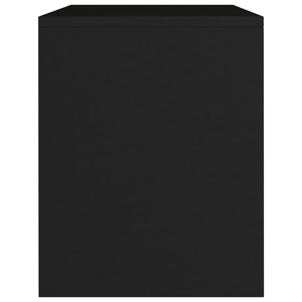 Noćni ormarići 2 kom crni 40 x 30 x 40 cm od konstruiranog drva