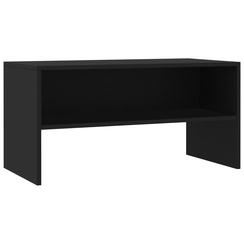TV ormarić crni 80 x 40 x 40 cm konstruirano drvo