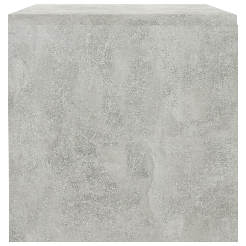 Noćni ormarići 2 kom boja betona 40x30x30 cm konstruirano drvo