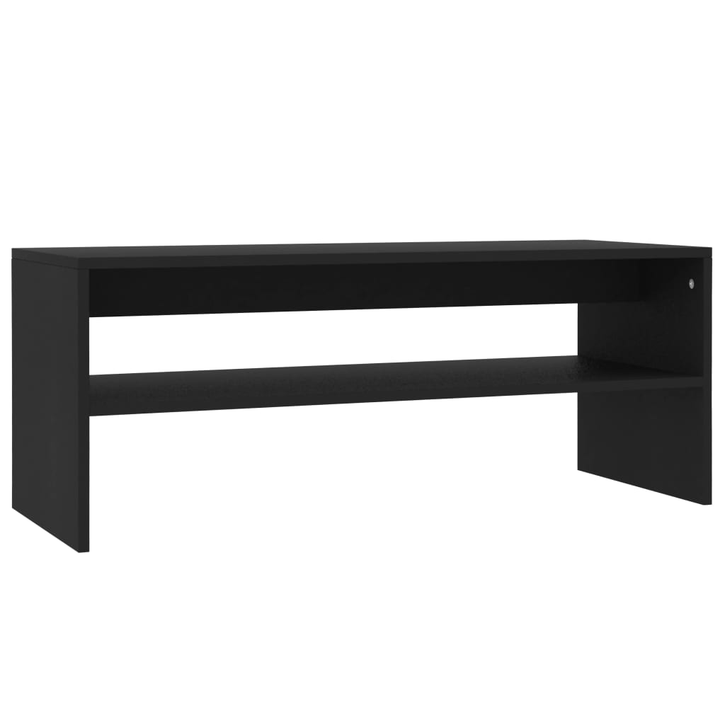 Stolić za kavu crni 100 x 40 x 40 cm od konstruiranog drva