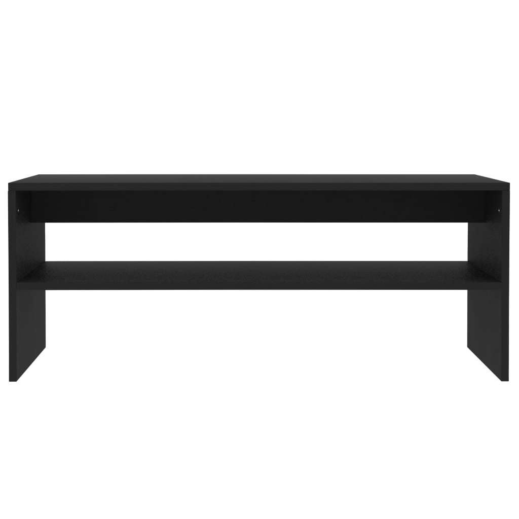 Stolić za kavu crni 100 x 40 x 40 cm od konstruiranog drva
