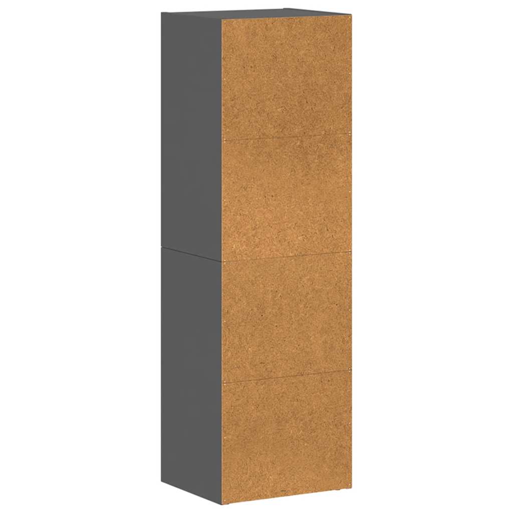 Ormarić za knjige/TV sjajni sivi 36x30x114 cm konstruirano drvo