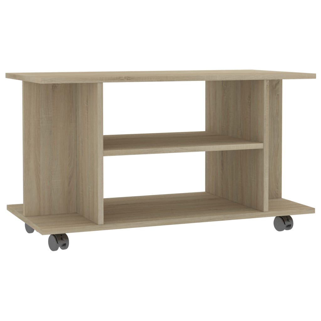TV ormarić s kotačima boja hrasta sonome 80x40x45 cm drveni