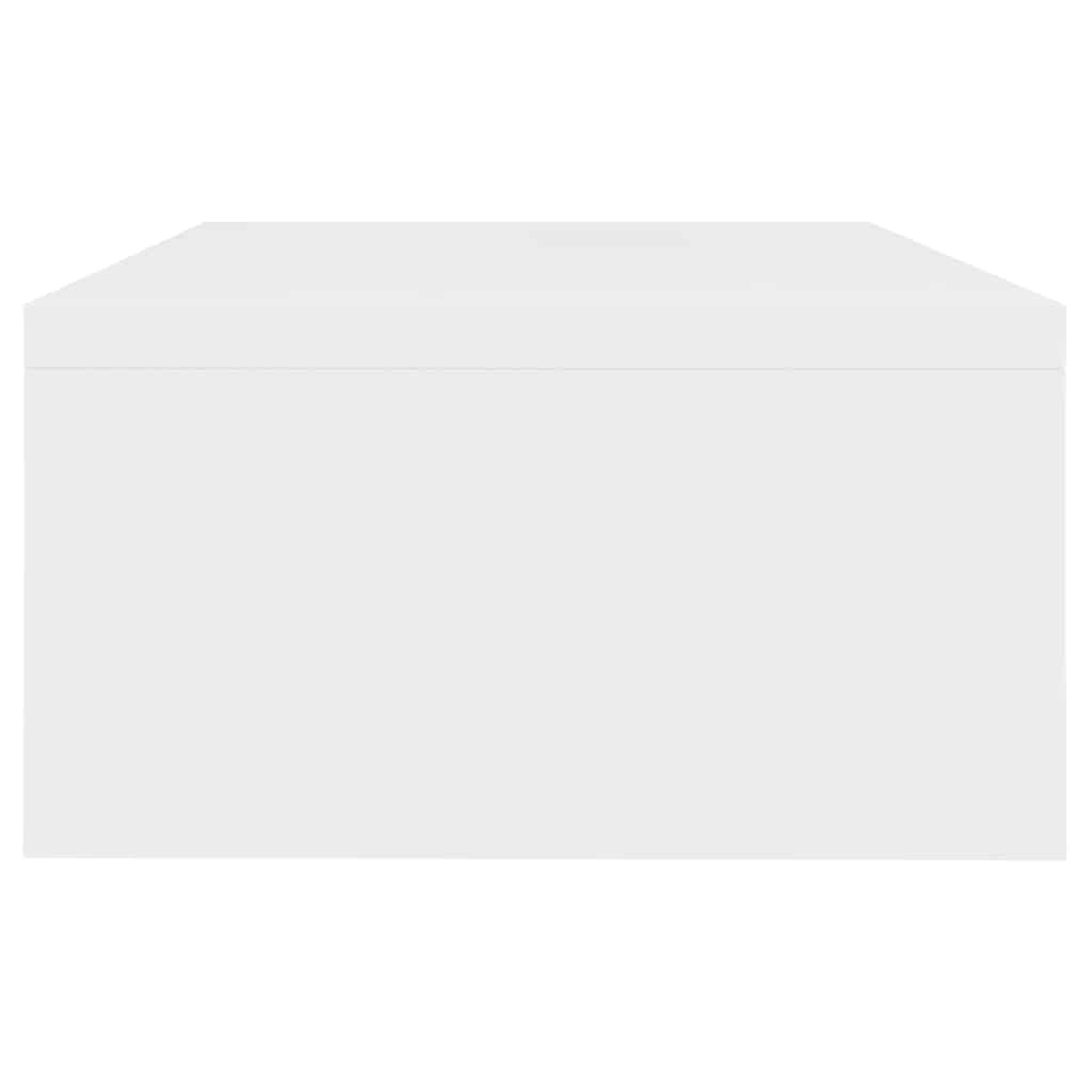 Stalak za monitor bijeli 42 x 24 x 13 cm konstruirano drvo