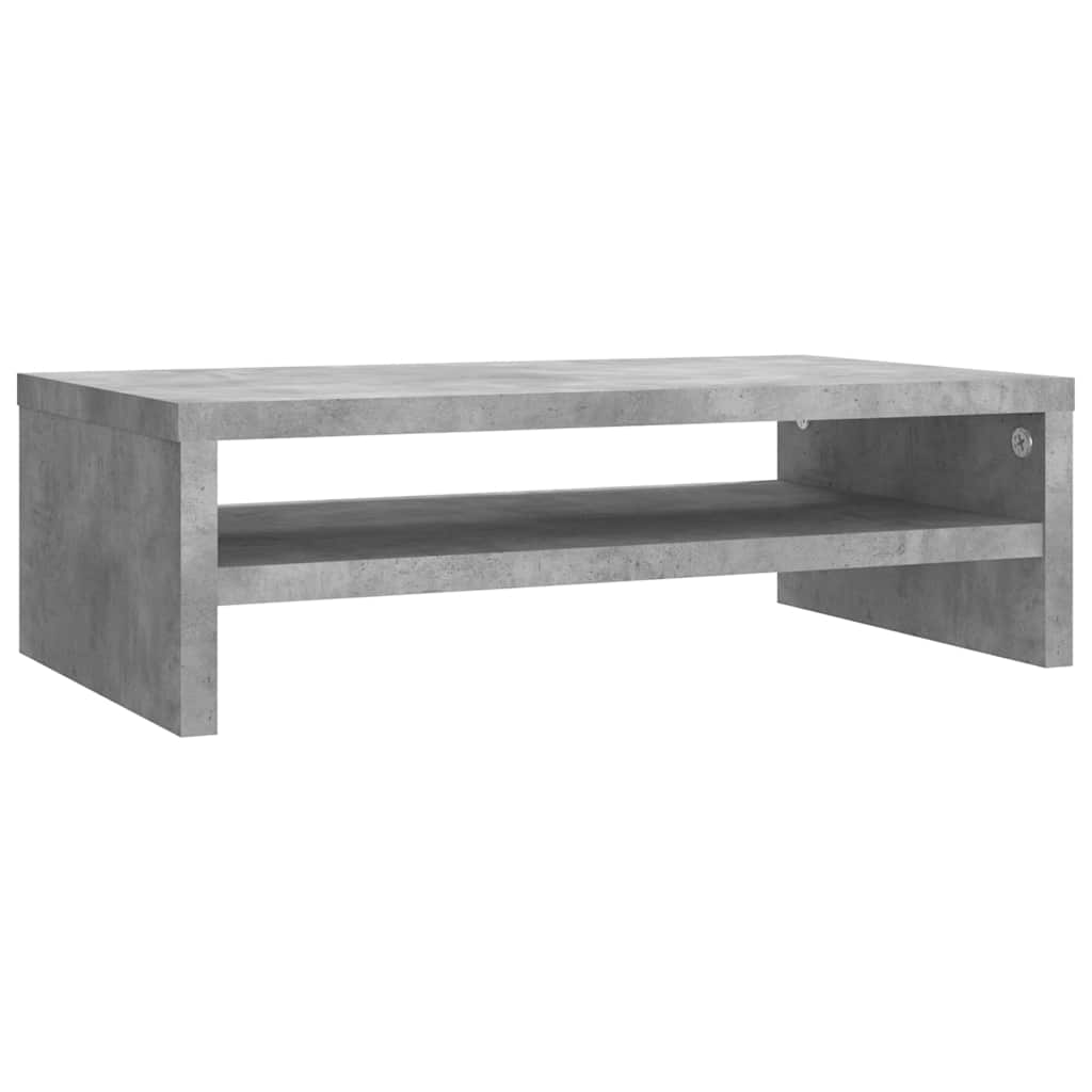 Stalak za monitor boja betona 42 x 24 x 13 cm konstruirano drvo