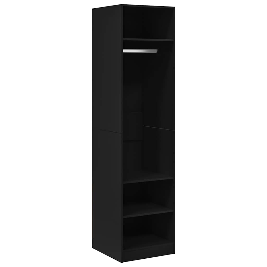 Ormar crni 50 x 50 x 200 cm od konstruiranog drva
