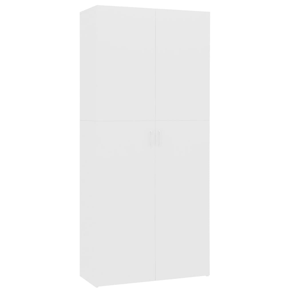 Ormarić za cipele bijeli 80 x 35,5 x 180 cm konstruirano drvo