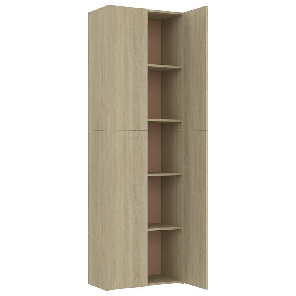Uredski ormarić boja hrasta 60 x 32 x 190 cm konstruirano drvo