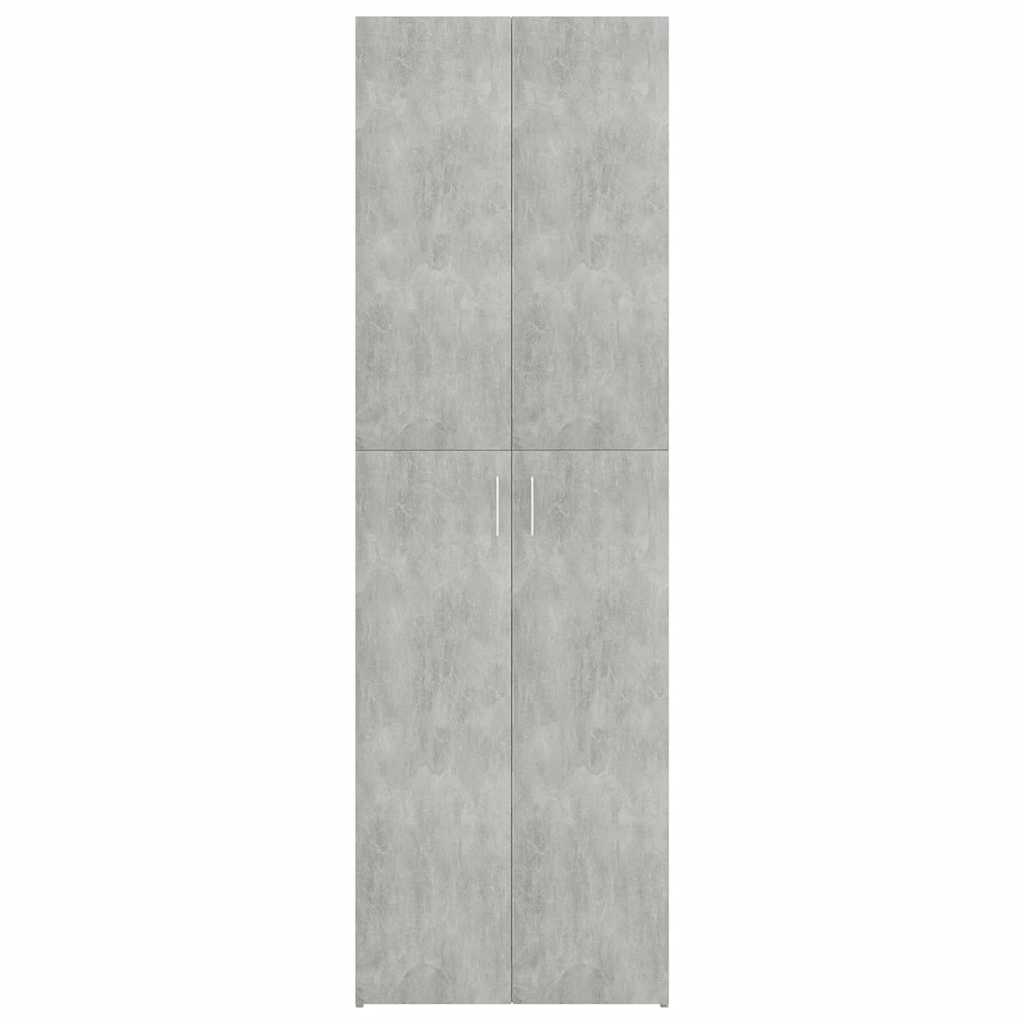 Uredski ormarić boja betona 60 x 32 x 190 cm konstruirano drvo