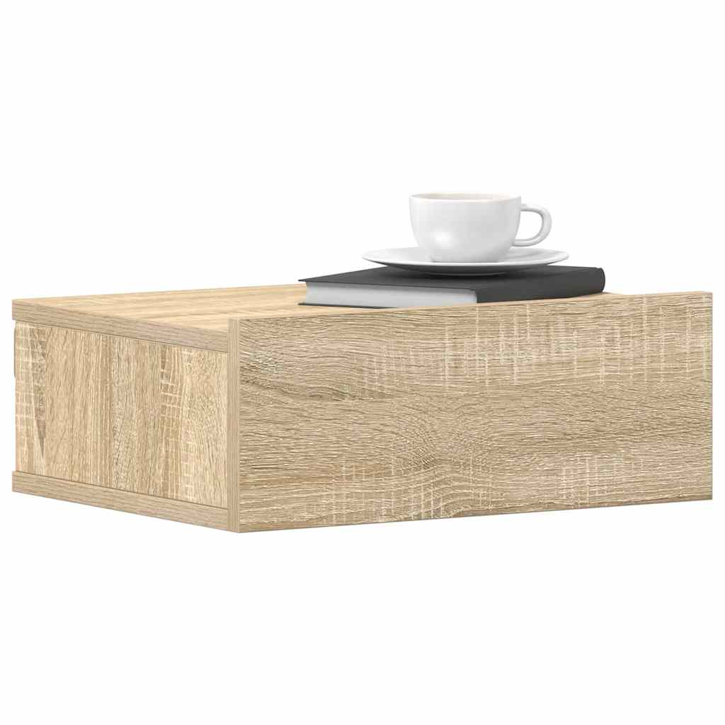 Viseći noćni ormarići 2 kom 40x30x15 cm konstruirano drvo