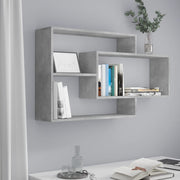 Zidne police siva boja betona 104x20x58,5 cm konstruirano drvo