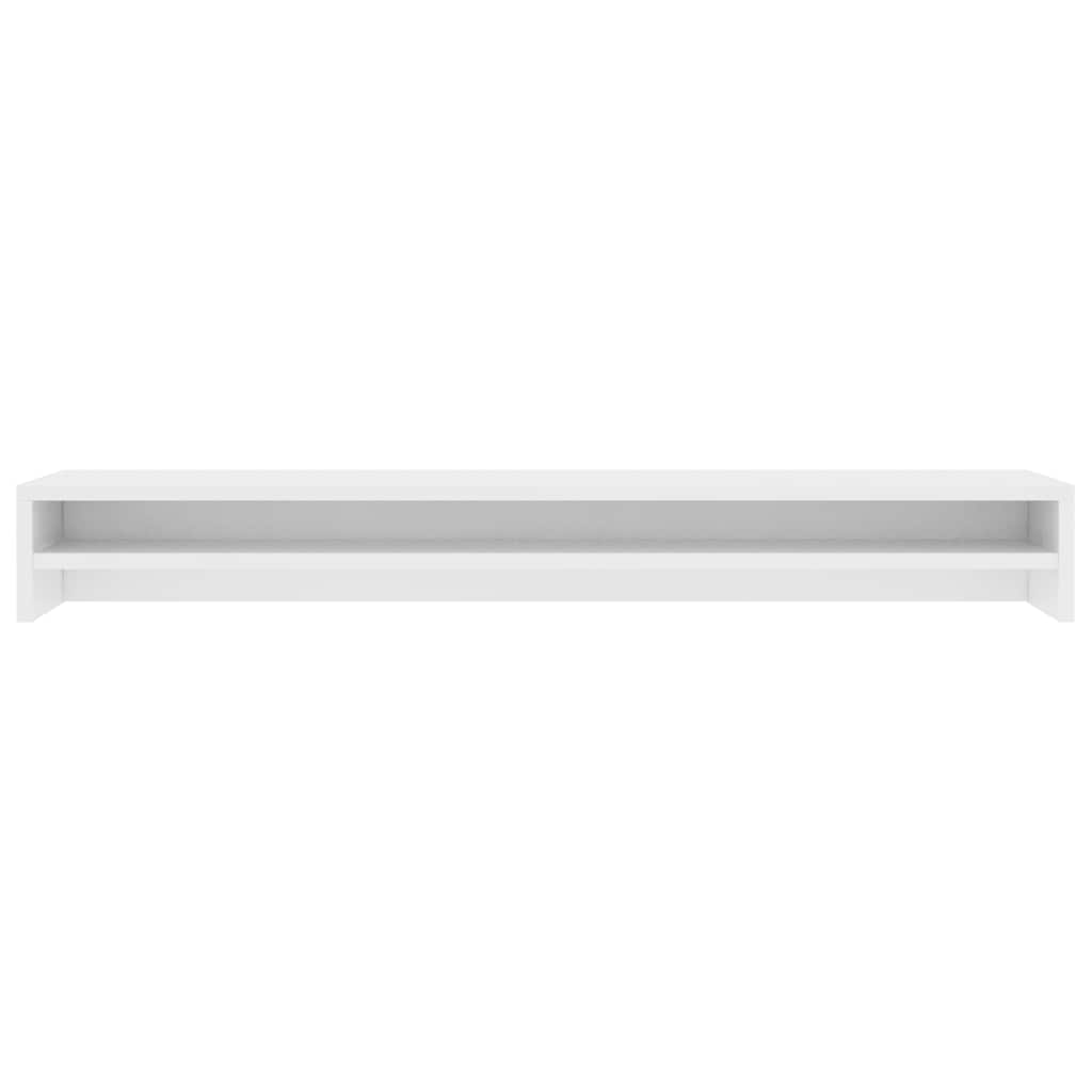 Stalak za monitor bijeli 100 x 24 x 13 cm konstruirano drvo