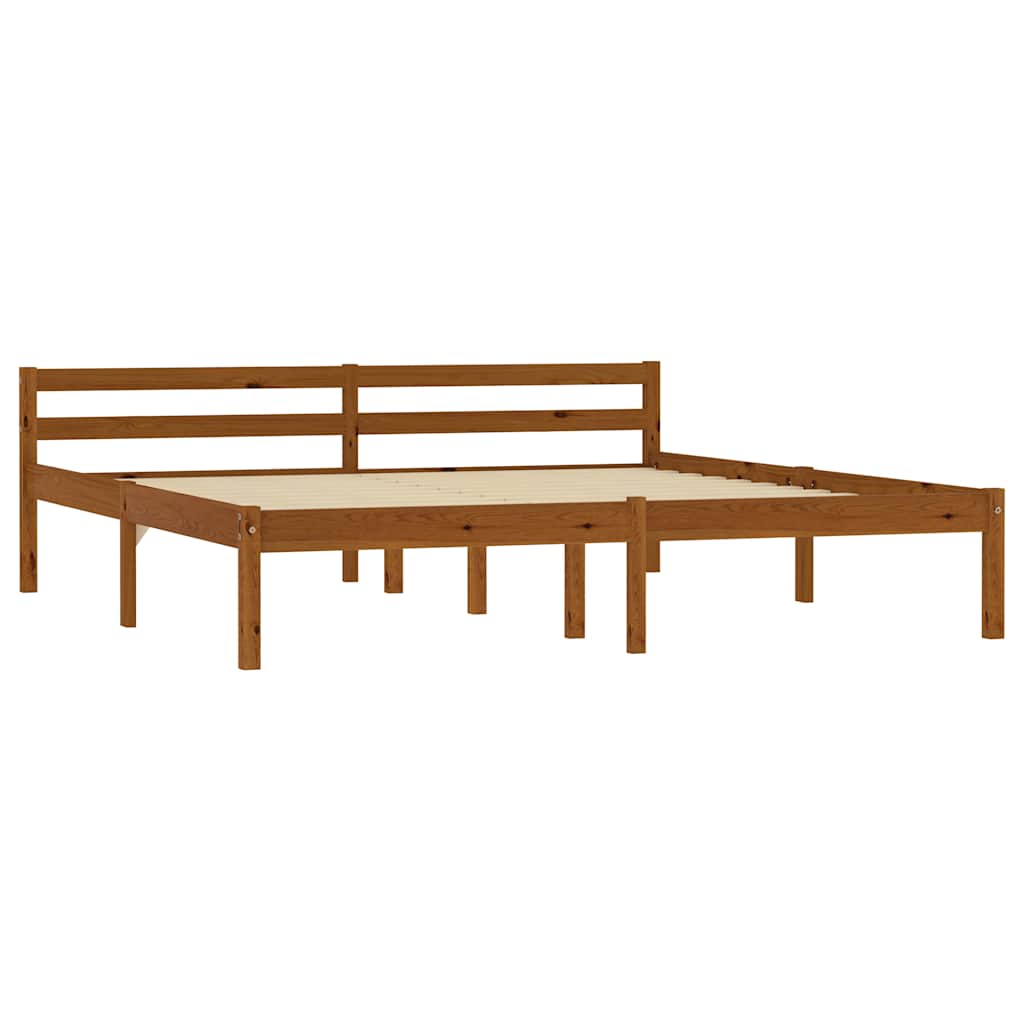 Okvir za krevet od masivne borovine boja meda 160 x 200 cm