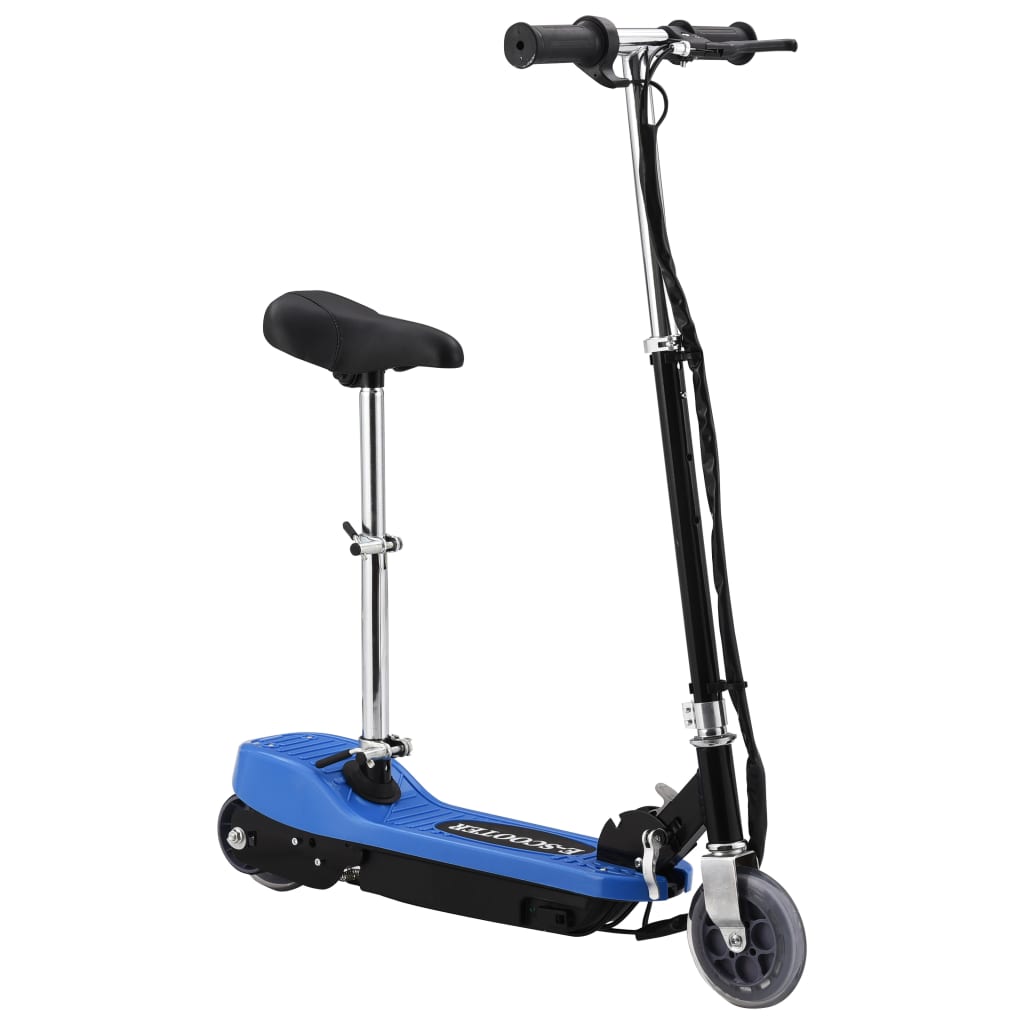 Električni romobil sa sjedalom 120 W plavi