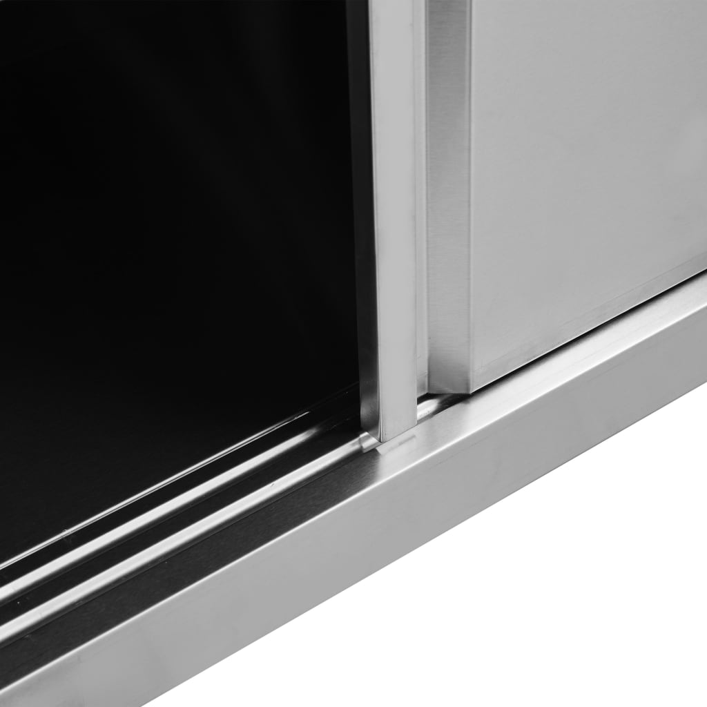 Radni stol s kliznim vratima 120 x 50 x (95 - 97) cm od čelika