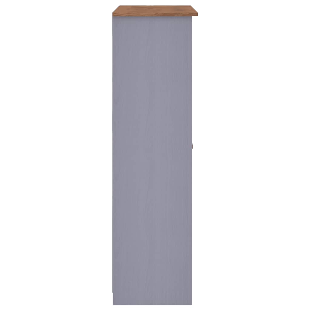 Ormar od borovine 3 vrata sivi 118x50x171,5 cm asortiman Panama