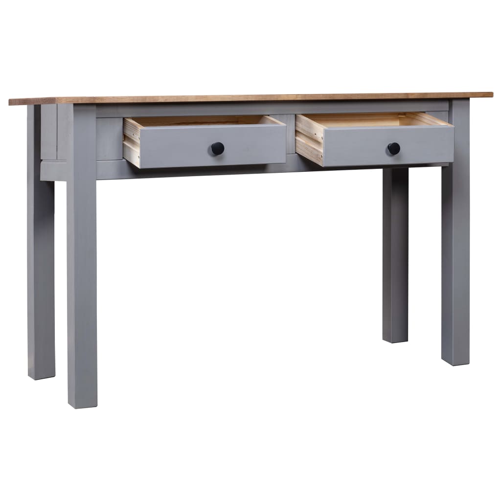 Konzolni stol od borovine sivi 110x40x72 cm asortiman Panama