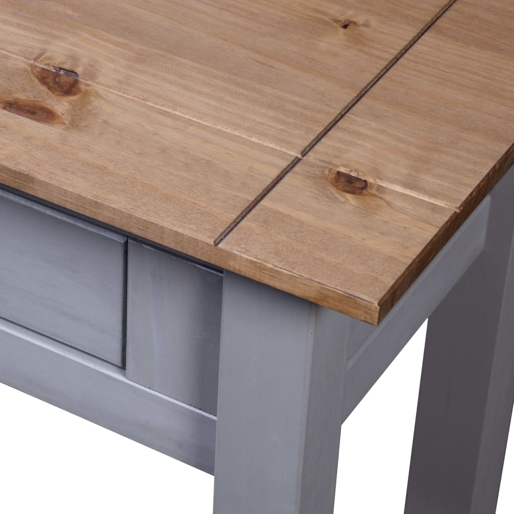 Konzolni stol od borovine sivi 110x40x72 cm asortiman Panama