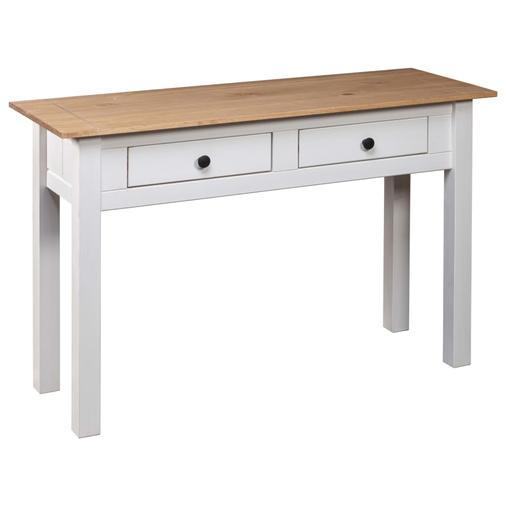 Konzolni stol od borovine bijeli 110x40x72 cm asortiman Panama