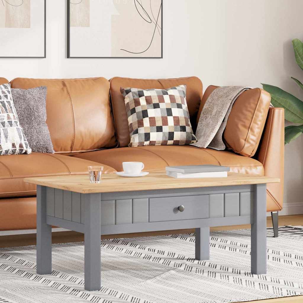Stolić za kavu od borovine sivi 100x60x43,5 cm asortiman Panama