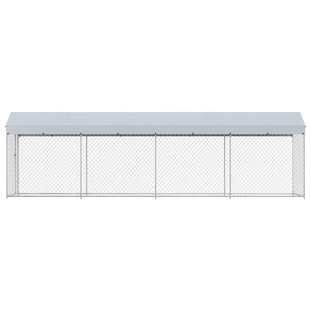 Vanjski kavez za pse s krovom 760 x 190 x 225 m