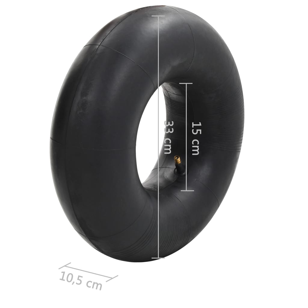 4-dijelni set guma za kolica i zračnica 15 x 6.00-6 4PR gumeni