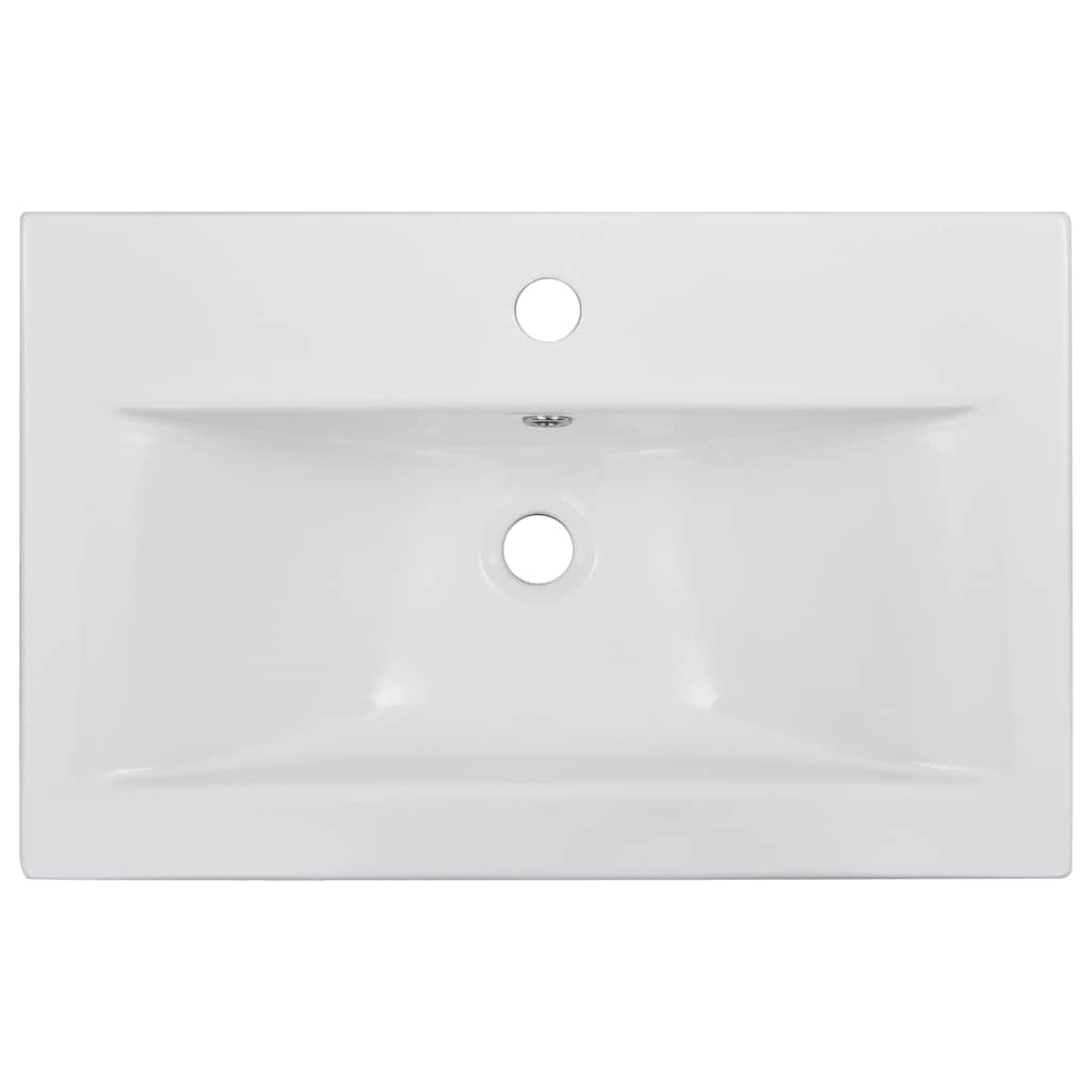 Ugradbeni umivaonik 61 x 39,5 x 18,5 cm keramički bijeli