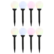 Vanjske solarne svjetiljke 8 kom LED kuglaste 15 cm RGB