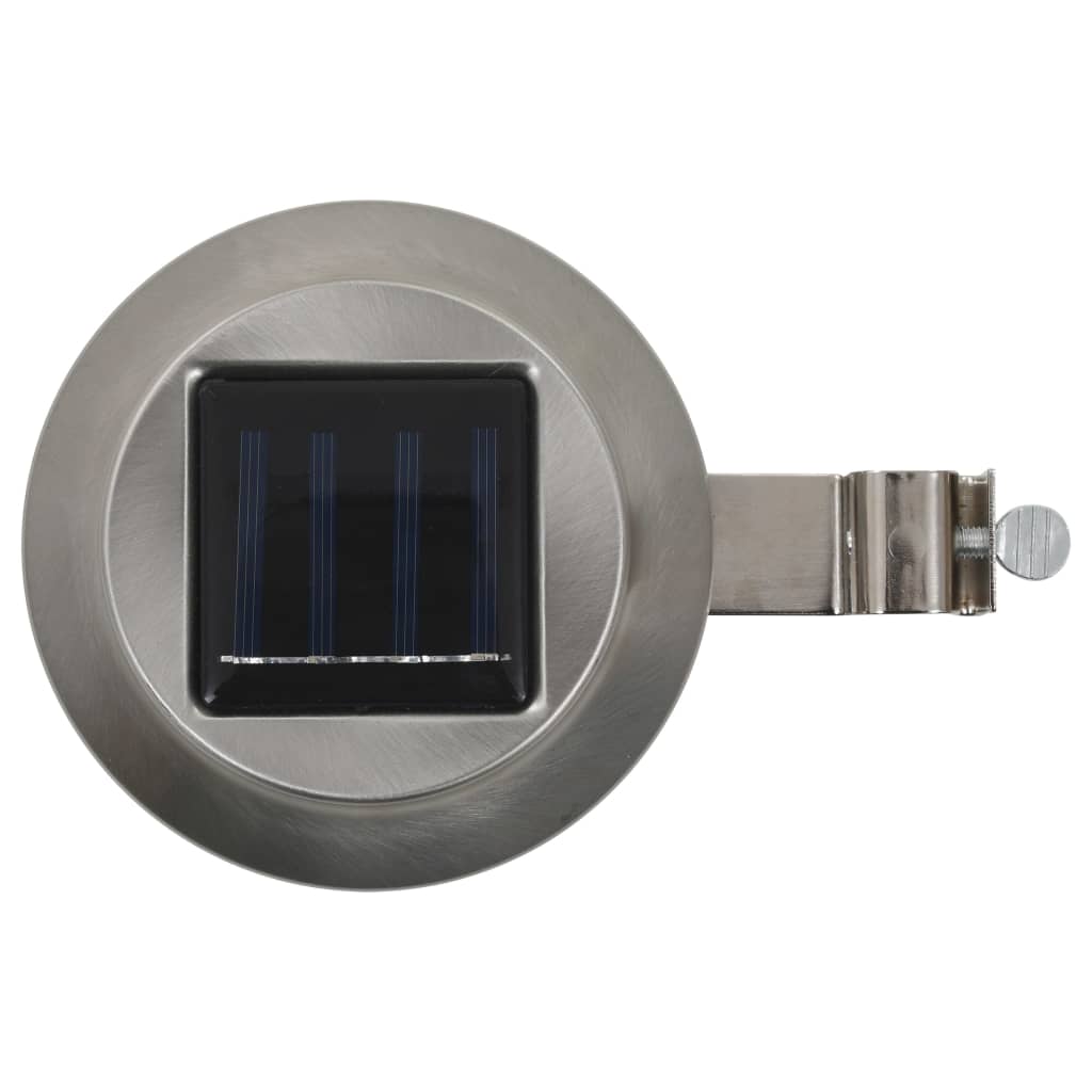 Vanjske solarne svjetiljke 12 kom LED okrugle 12 cm bijele