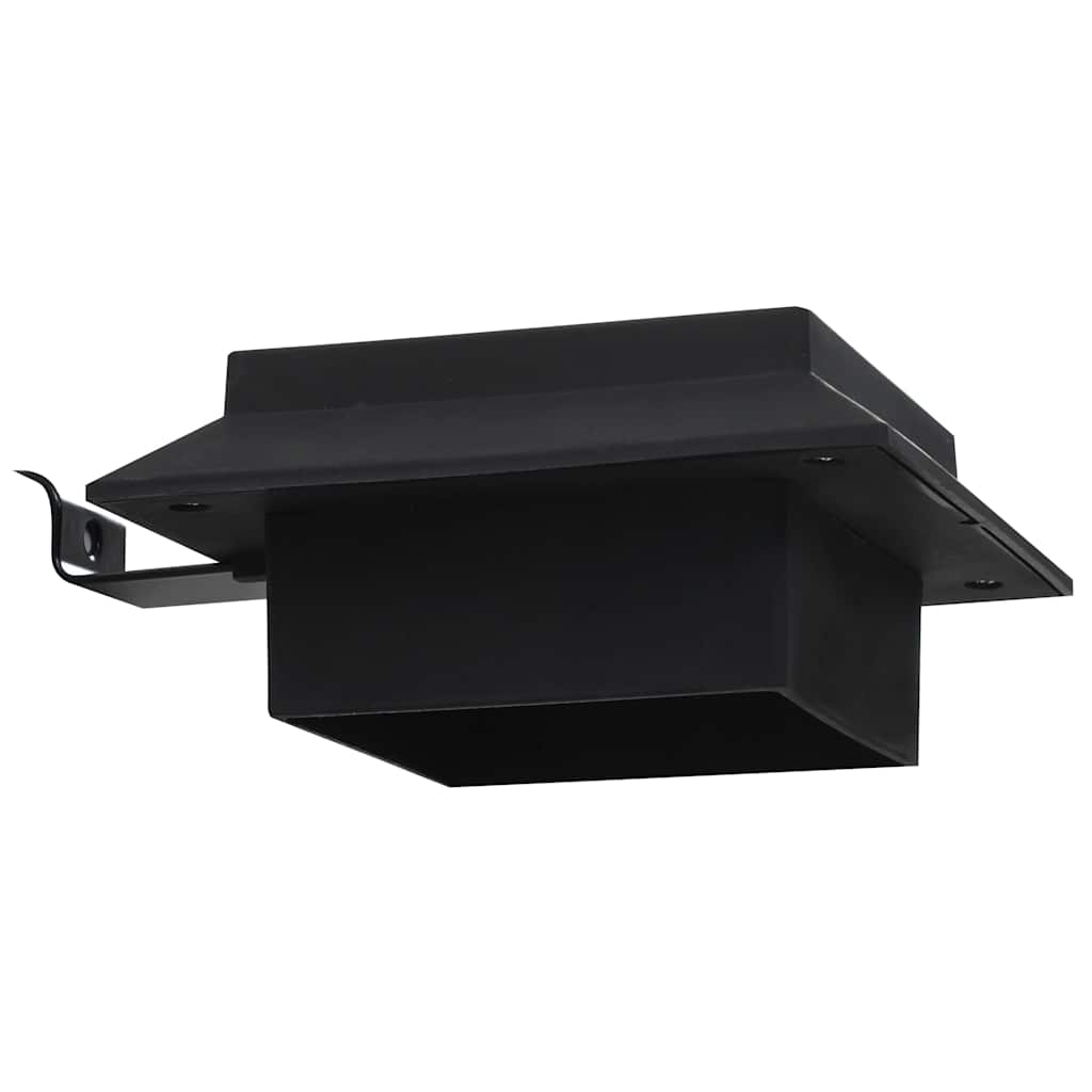 Vanjske solarne svjetiljke 12 kom LED četvrtaste 12 cm crne