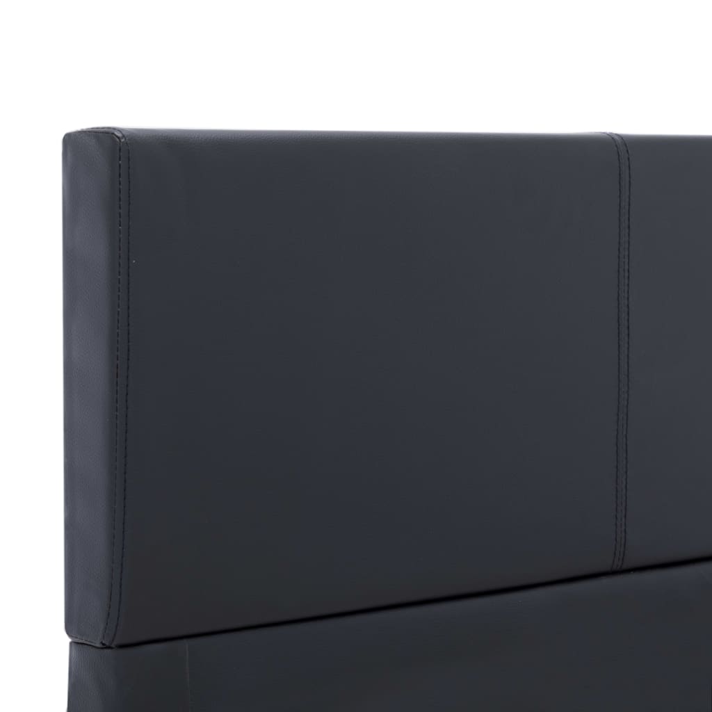 Okvir za krevet od umjetne kože crni 90 x 200 cm