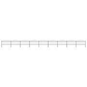 Vrtna ograda s vrhom koplja Čelik 1603,5x150 cm Crna