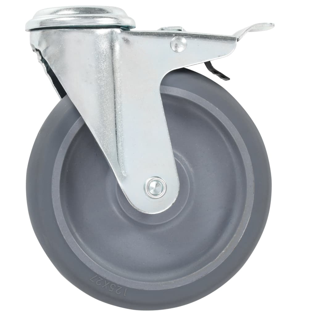 Okretni kotačići s otvorom za vijke 8 kom 125 mm