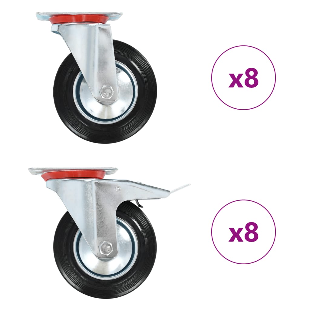 Okretni kotačići 16 kom 160 mm