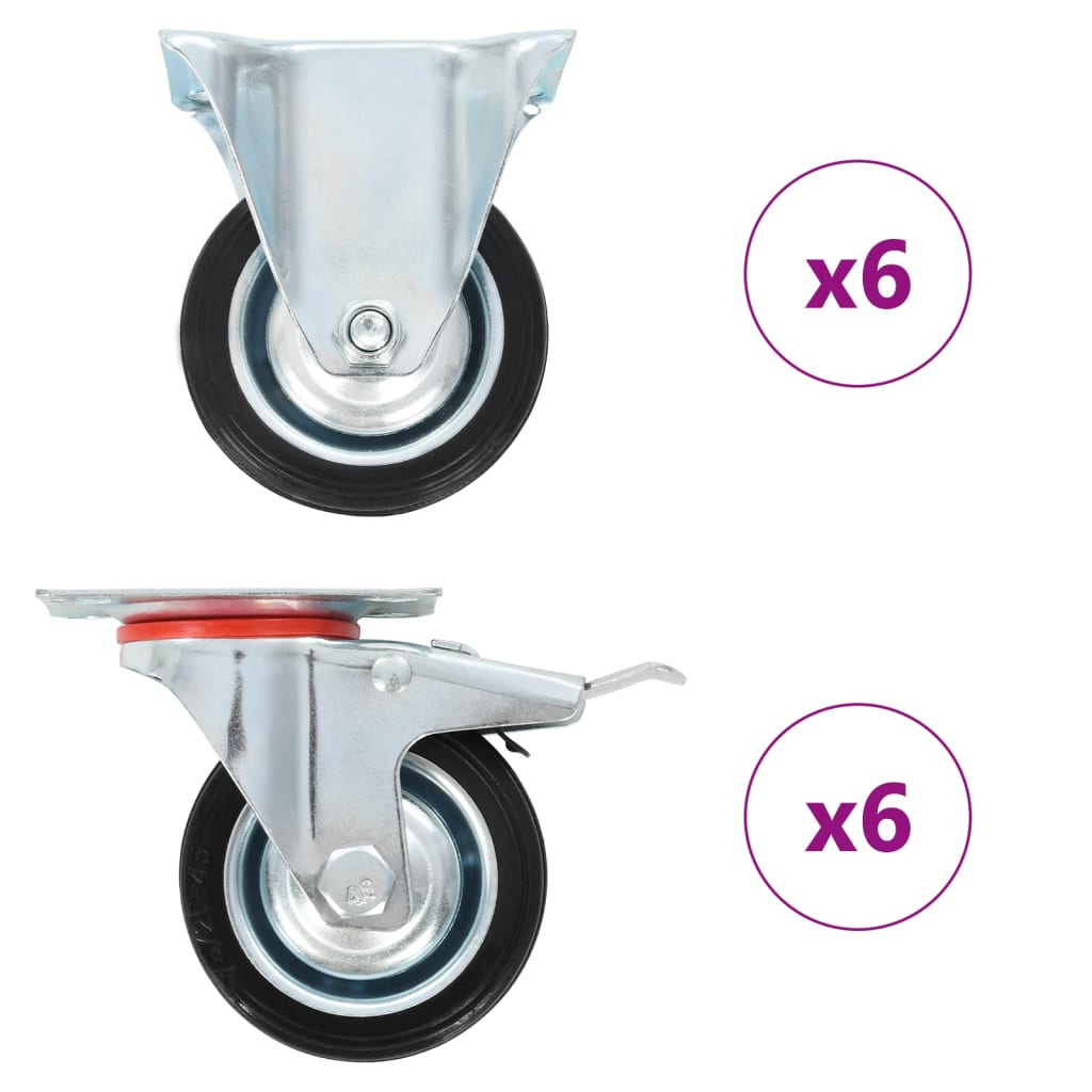 Kotačići 12 kom 75 mm