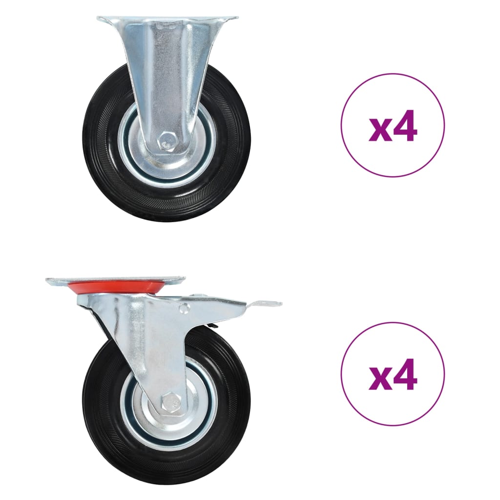 Kotačići 8 kom 125 mm