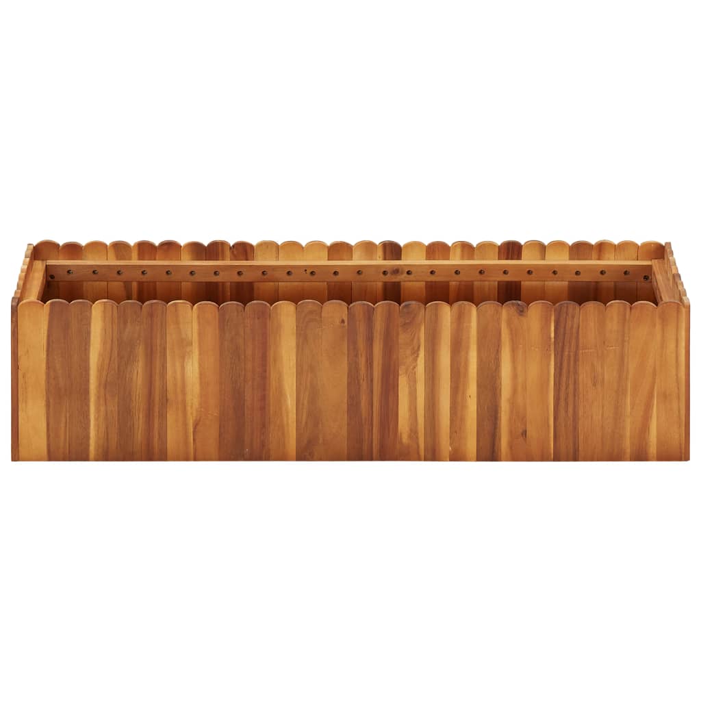 Vrtna posuda za sadnju od masivnog bagremovog drva 100x30x25 cm