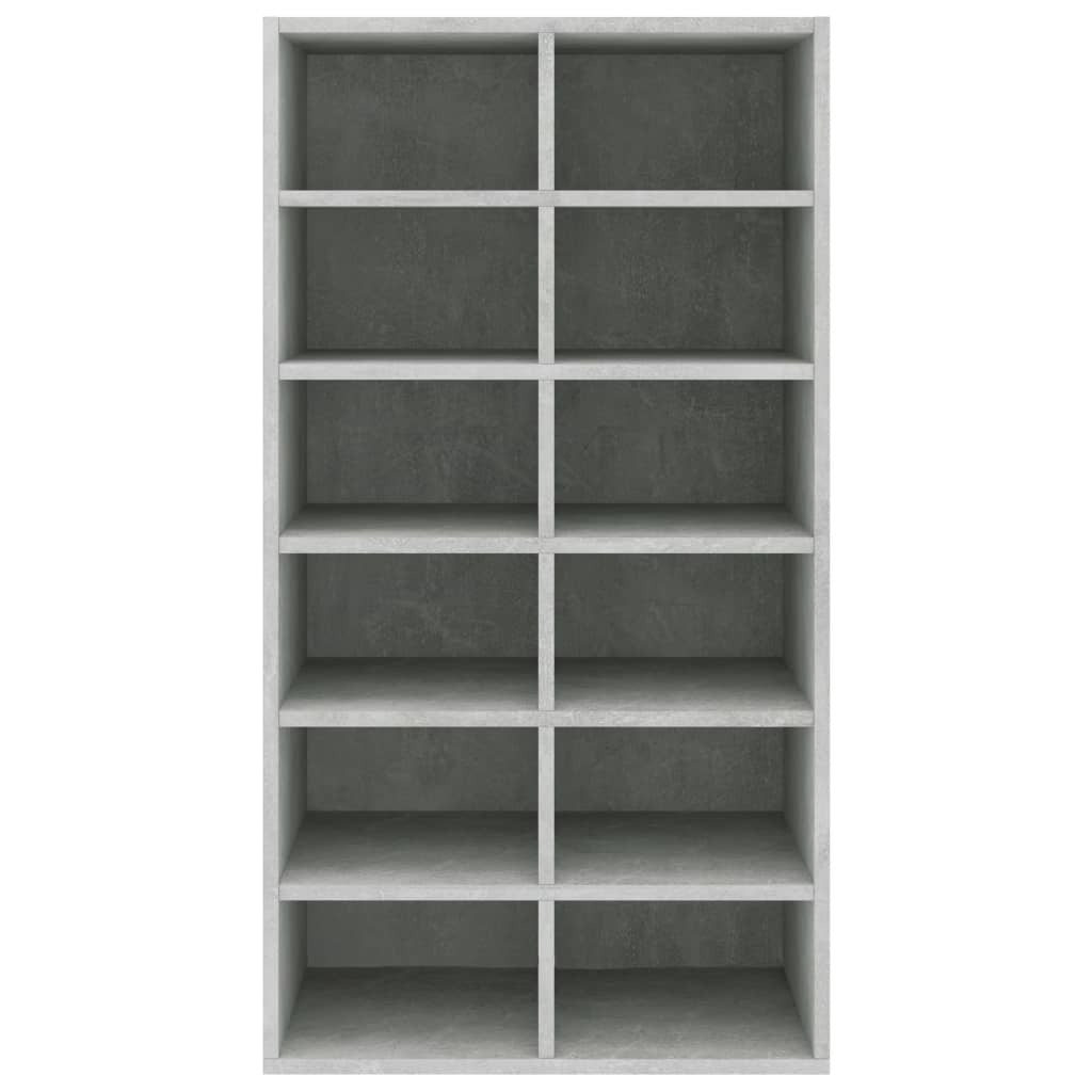 Stalak za cipele boja betona 54x34x100,5 cm konstruirano drvo