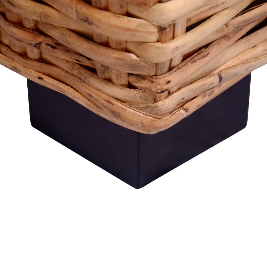 2-dijelni set sofa od prirodnog ratana s jastucima