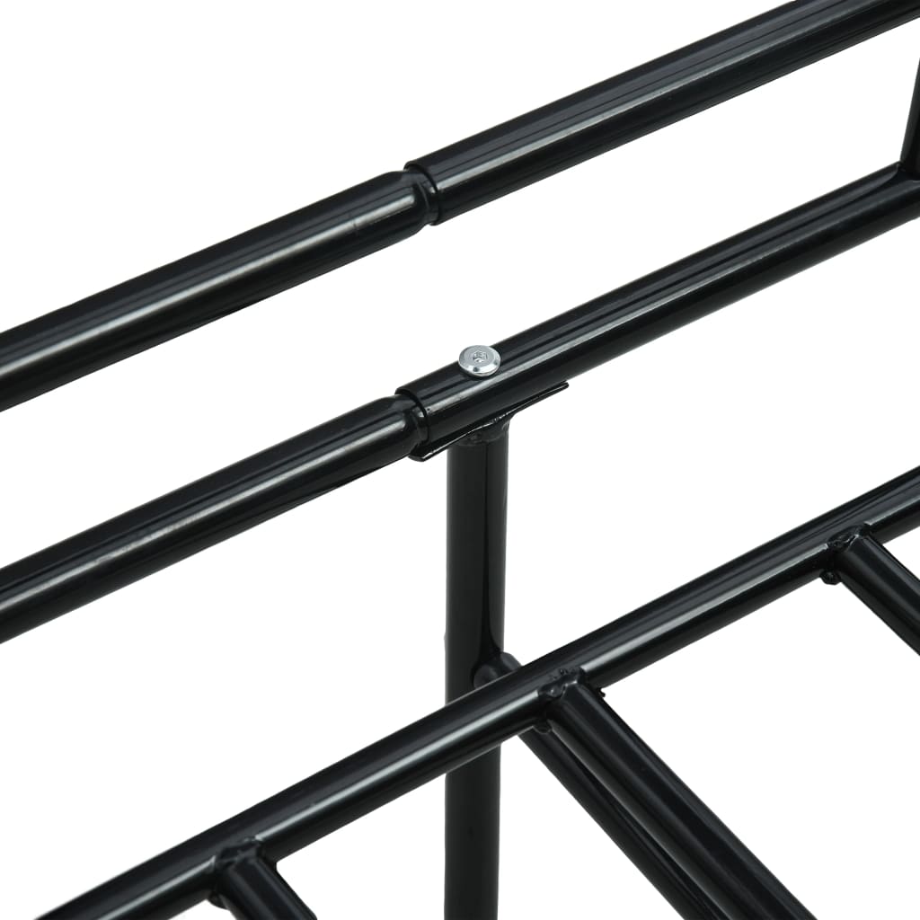 Okvir za dnevni ležaj crni metalni 90 x 200 cm