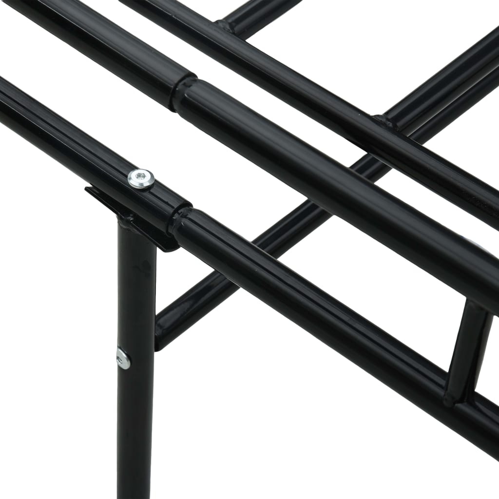 Okvir za dnevni ležaj crni metalni 90 x 200 cm