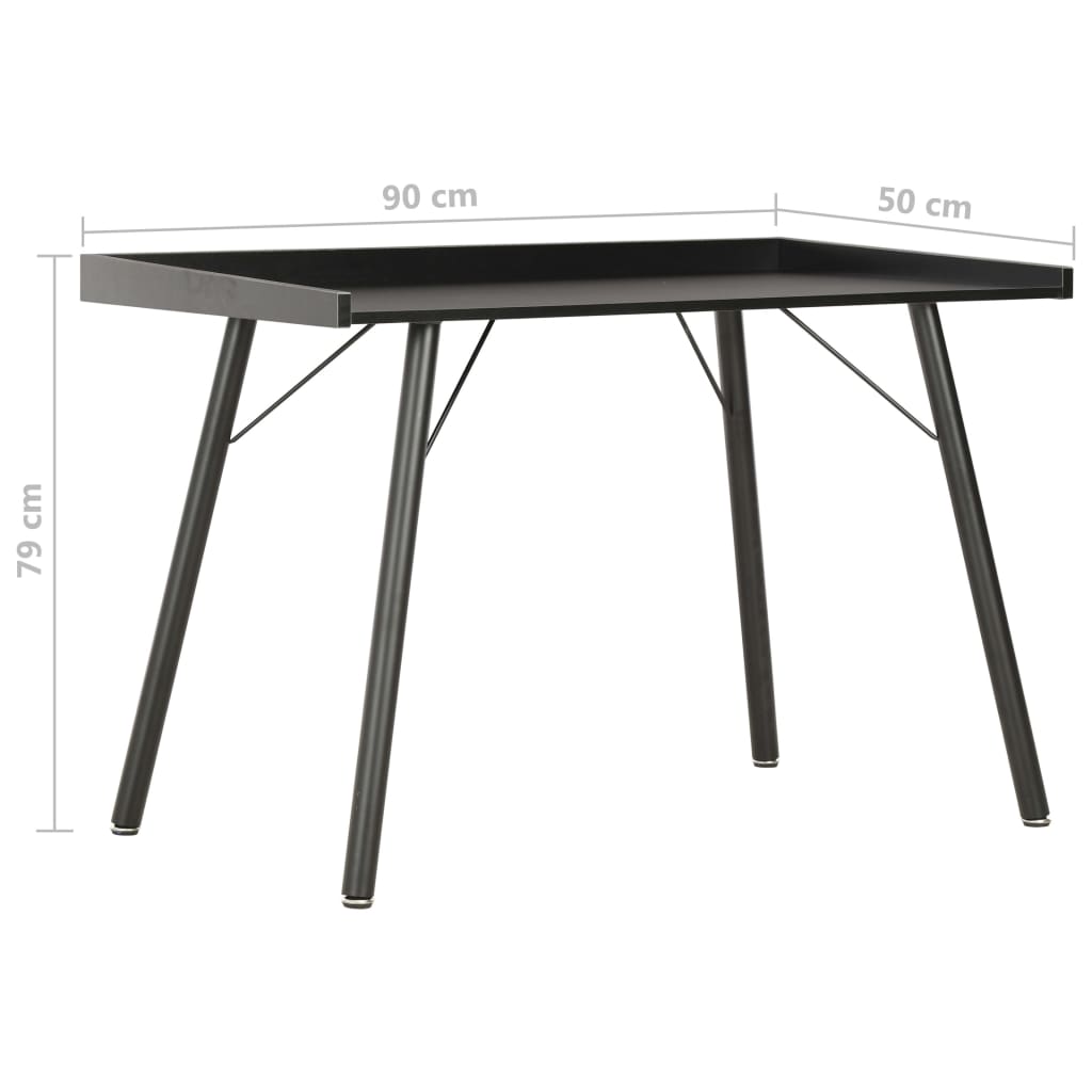 Radni stol crni 90 x 50 x 79 cm