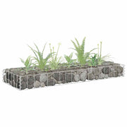 Povišena gabionska gredica od pocinčanog čelika 90 x 30 x 10 cm
