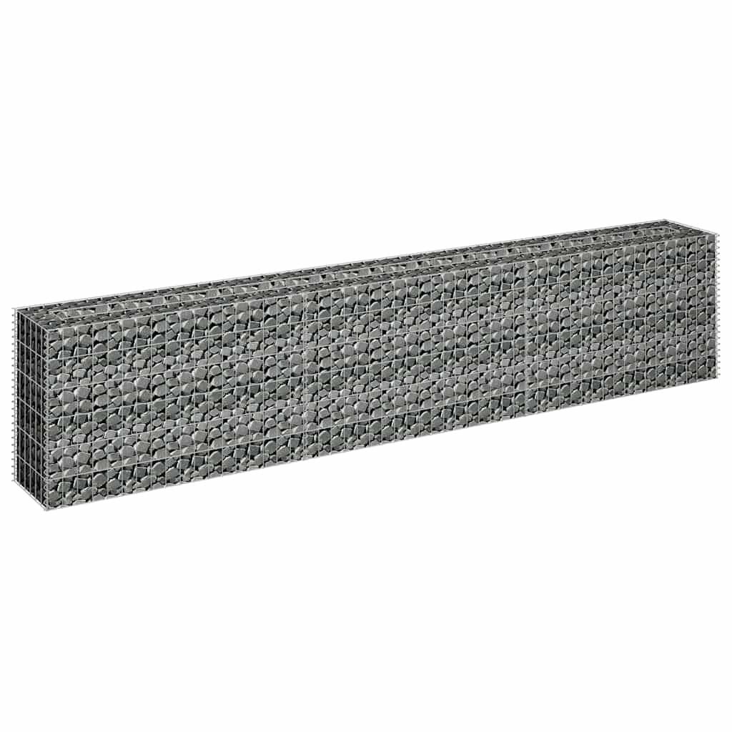 Gabionska sadilica od pocinčanog čelika 270 x 30 x 60 cm