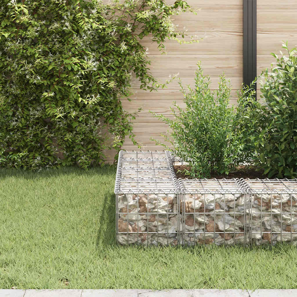 Kockasta gabionska povišena gredica od čelične žice 30x30x30 cm