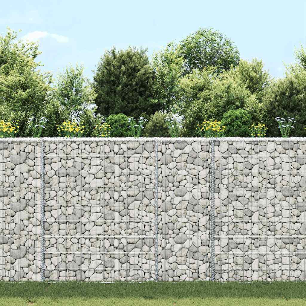 Trapezna gabionska gredica od pocinčanog čelika 80x20x100 cm