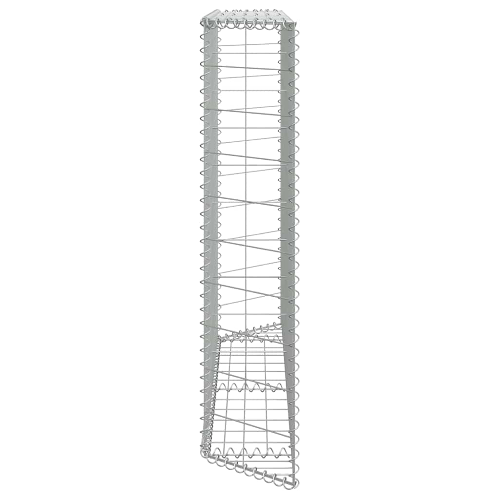 Trapezna gabionska gredica od pocinčanog čelika 150x20x100 cm