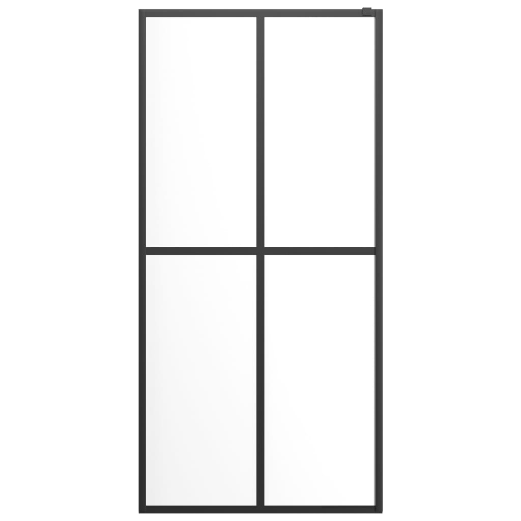 Pregrada za tuširanje od mutnog kaljenog stakla 90 x 195 cm