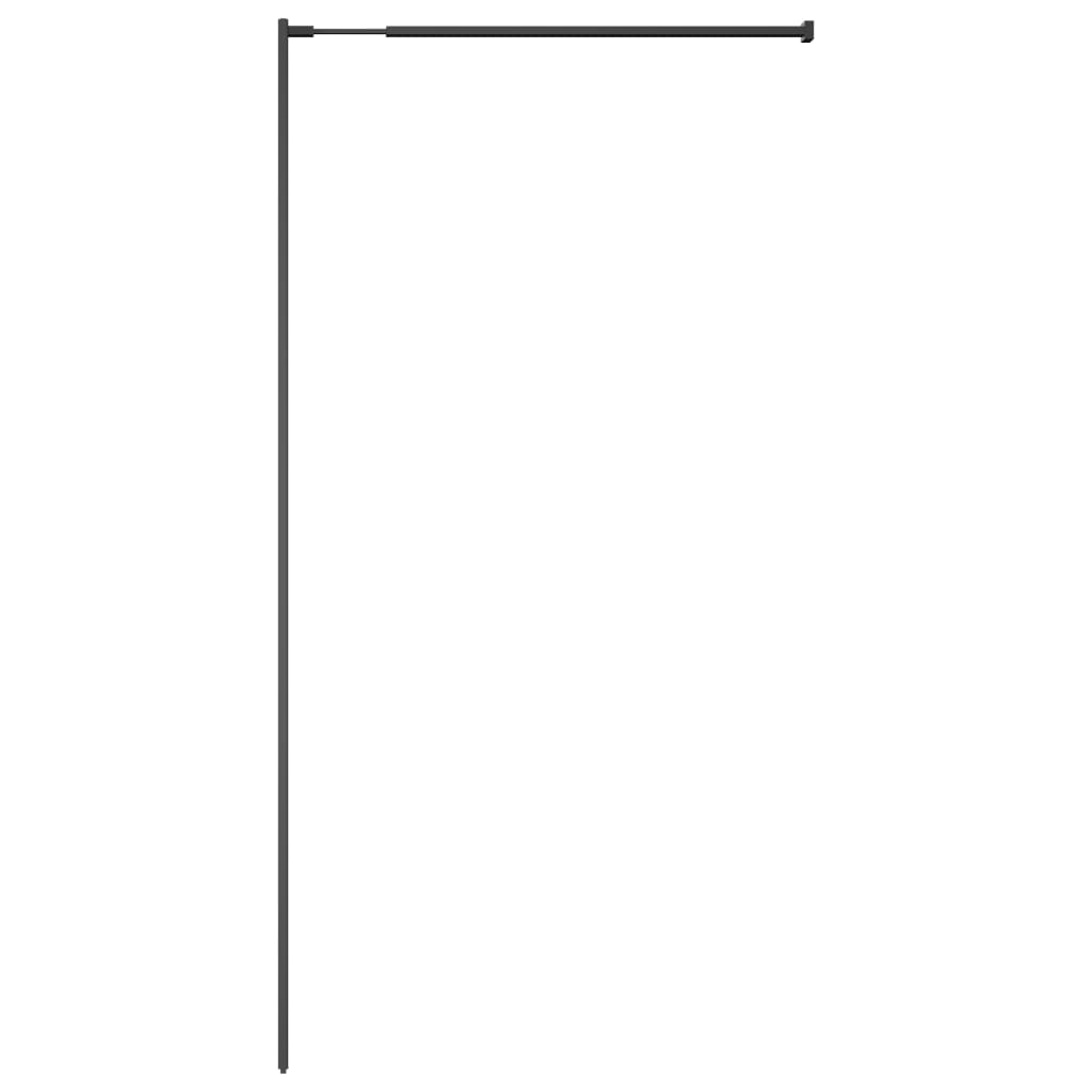 Pregrada za tuširanje od prozirnog kaljenog stakla 118 x 190 cm